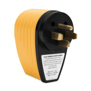 Camco Circuit Analyzer, Identifies Faults for Reverse Polarity/ Open Neutral/ Other Wiring Issues, 50 Amp, With Lighted Fault Indicator – 55309