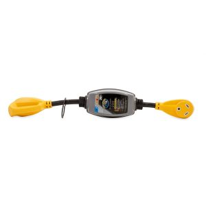 Camco Circuit Analyzer, Identifies Improper or Faulty Wiring IN 30 Amp Male to 30 Amp Female, With Lighted Fault Indicator – 55312