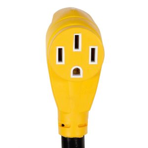 Camco Circuit Analyzer, Identifies Improper or Faulty Wiring IN 50 Amp Male to 50 Amp Female, With Lighted Fault Indicator – 55313