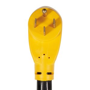 Camco Circuit Analyzer, Identifies Improper or Faulty Wiring IN 50 Amp Male to 50 Amp Female, With Lighted Fault Indicator – 55313