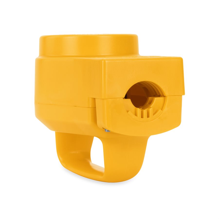Camco Power Cord Plug End, Power Grip ™, Replacement Plug for Power Grip Power Cords, 50 Amp, 14-50P, With Plug Head Handle, Yellow – 55353