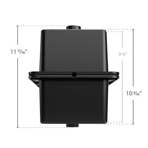 Camco Battery Box, Fits Group 24 Batteries, 14-7/8 Inch Height X 9-5/8 Inch Width X 10-1/4 Inch Depth, Black, Polypropylene – 55371