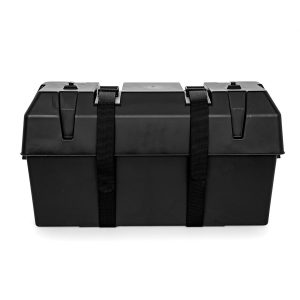 Camco Battery Box, Fits Two 6V Group GC2 Batteries or Two 12V Group 24/ 24M Batteries – 55374