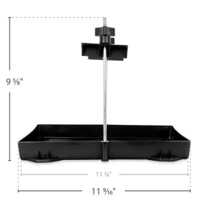 Camco Battery Tray, Fits Group 24 Batteries, Heavy Duty Acid Resistant Plastic with Stainless Steel Hardware – 55394