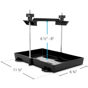 Camco Battery Tray, Fits Group 24 Batteries, Heavy Duty Acid Resistant Plastic with Stainless Steel Hardware – 55394