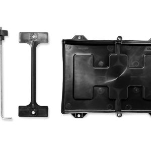 Camco Battery Tray, Fits Group 24 Batteries, Heavy Duty Acid Resistant Plastic with Stainless Steel Hardware – 55394