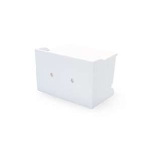 Camco Toothbrush Holder, Pop-A-Toothbrush, Holds 2 Toothbrushes, With Double Sided Tape for Mounting, White, Plastic – 57203