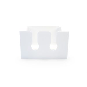 Camco Toothbrush Holder, Pop-A-Toothbrush, Holds 2 Toothbrushes, With Double Sided Tape for Mounting, White, Plastic – 57203