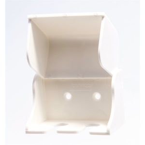 Camco Toothbrush Holder, Pop-A-Toothbrush, Holds 2 Toothbrushes, With Double Sided Tape for Mounting, White, Plastic – 57203