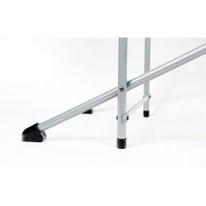 Camco Table, 57-3/4 Inch Width X 19 Inch Length X 32 Inch Height, Folding, Polished, Aluminum Top/ Steel Frame, With Storage Bag – 57293