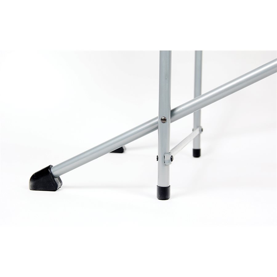 Camco Table, 57-3/4 Inch Width X 19 Inch Length X 32 Inch Height, Folding, Polished, Aluminum Top/ Steel Frame, With Storage Bag – 57293