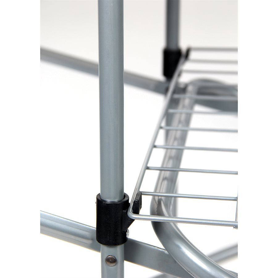 Camco Table, 57-3/4 Inch Width X 19 Inch Length X 32 Inch Height, Folding, Polished, Aluminum Top/ Steel Frame, With Storage Bag – 57293