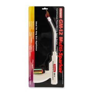 Camco Lighter, Olympian Gas Match, 13 Inch Length (7 Inch Pipe), Continuous Battery Ignition, With Flexible Shaft, No Fuel Needed – 57533
