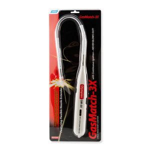 Camco Lighter, Olympian Gas Match, 26 Inch Length (15 Inch Flex Extender), Continuous Battery Ignition, With Flexible Shaft, Refillable – 57543