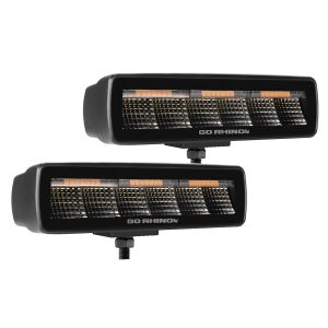 Camco Light Bar, Blackout Series, LED Bulb, 6 Inch Length, Flood Beam, Osrams Lens, Black Aluminum Housing, Surface Mount, Set of 2 – 59072