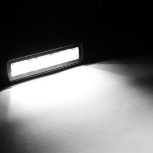 Camco Light Bar, Blackout Series, LED Bulb, 6 Inch Length, Flood Beam, Osrams Lens, Black Aluminum Housing, Surface Mount, Set of 2 – 59072