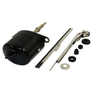 Crown Automotive Windshield Wiper Motor, Black – 12V
