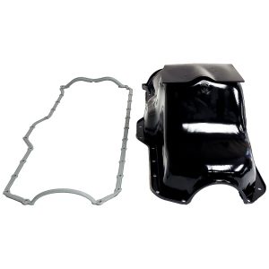 Crown Automotive Oil Pan, Without Windage Tray, Without Baffle, Black, Steel, With Skid Plate and Oil Pan Gasket – 3243152K
