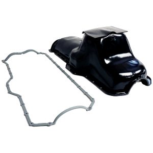 Crown Automotive Oil Pan, Without Windage Tray, Without Baffle, Black, Steel, With Skid Plate and Oil Pan Gasket – 3243152K