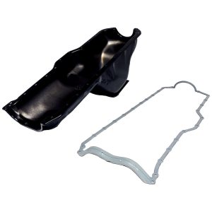 Crown Automotive Oil Pan, Without Windage Tray, Without Baffle, Black, Steel, With Skid Plate and Oil Pan Gasket – 3243152K
