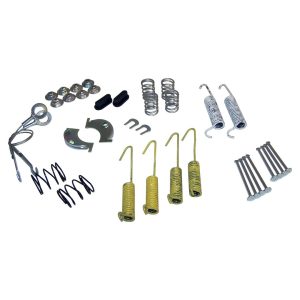 Crown Automotive Brake Hardware Kit, With Drum Springs/ Anchors/ Spring Retainers/ Hold-Down Pins, One Wheel – 4636777