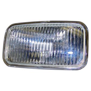 Crown Automotive Driving/ Fog Light, Rectangular, Sealed Fog Beam, Clear Lens, Black Housing, Single Light Only – 4713584