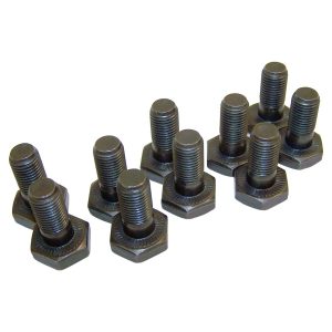 Crown Automotive Differential Ring Gear Bolt, Model 35 Rear Axle/ Model 44 Rear Axle, 3/8 Inch Length, Hex Head, Steel, Set of 10 – 4720891