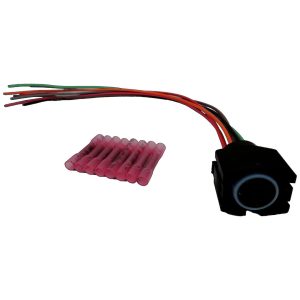 Crown Automotive Wiring Harness Connector, Assembled Connector with 10 Inch Long Wires, With 8 Crimp Connectors – 4882174RK