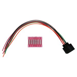 Crown Automotive Wiring Harness Connector, Assembled Connector with 10 Inch Long Wires, With 8 Crimp Connectors – 4882174RK