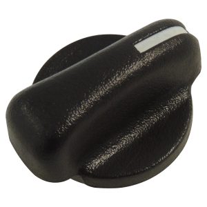 Crown Automotive Heater Control Knob, For Blend-Door Control/ Temperature Control/ Fan Speed Control, Plastic, Single – 5011218AC