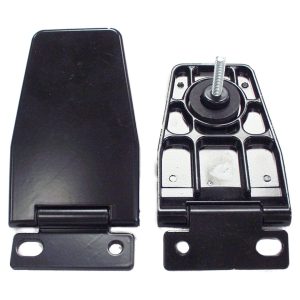 Crown Automotive Rear Window Hinge, OEM Replacement, Painted, Black, Steel, Single – 5013722AB