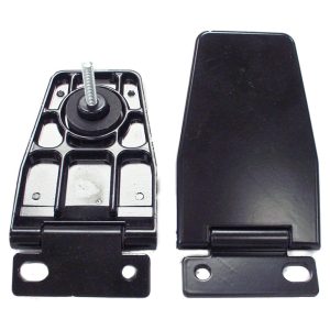Crown Automotive Rear Window Hinge, OEM Replacement, Painted, Black, Steel, Single – 5013723AB