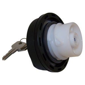 Crown Automotive Fuel Tank Cap, Locking, Black, Plastic – 5015636AA