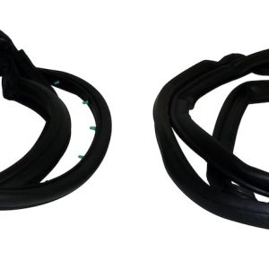 Crown Automotive Door Weather Strip, Direct-Fit, Full Steel Door Strip, Black – 5017462K