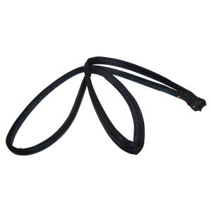 Crown Automotive Door Weather Strip, Direct-Fit, Full Steel Door Strip, Black – 5017463AF