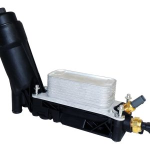 Crown Automotive Fluid Cooler, Black, Aluminum/Plastic, With Oil Pressure Sensor and Oil Temperature Sensor – 5184294AE
