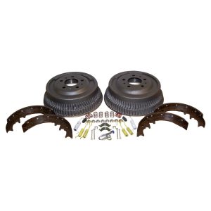 Crown Automotive Brake Kit, Metal/ Plastic/ Semi-Metallic, With Two Drums/ Shoe Set/ Hardware – 52001151K