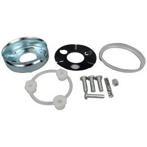 Crown Automotive Horn Contact Repair Kit, With Bushing/ Receiver/ Spring Plate/ Insulator/ Spring/ Pin/ Retainer/ 3 Screws – 52001889K