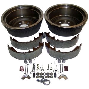 Crown Automotive Brake Kit, Metal/ Plastic/ Semi-Metallic, 10 Inch X 2-1/2 Inch Brake Drum, With Two Drums/ Shoe Set/ Hardware – 52001915K