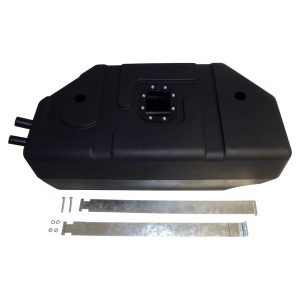 Crown Automotive Fuel Tank, 20 Gallon Capacity, Gasoline, Plastic, With 2 Upper Straps and Sending Unit Gasket – 52002633PL