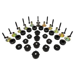 Crown Automotive Body Mount Bushings, Black, Rubber – 52002723MK