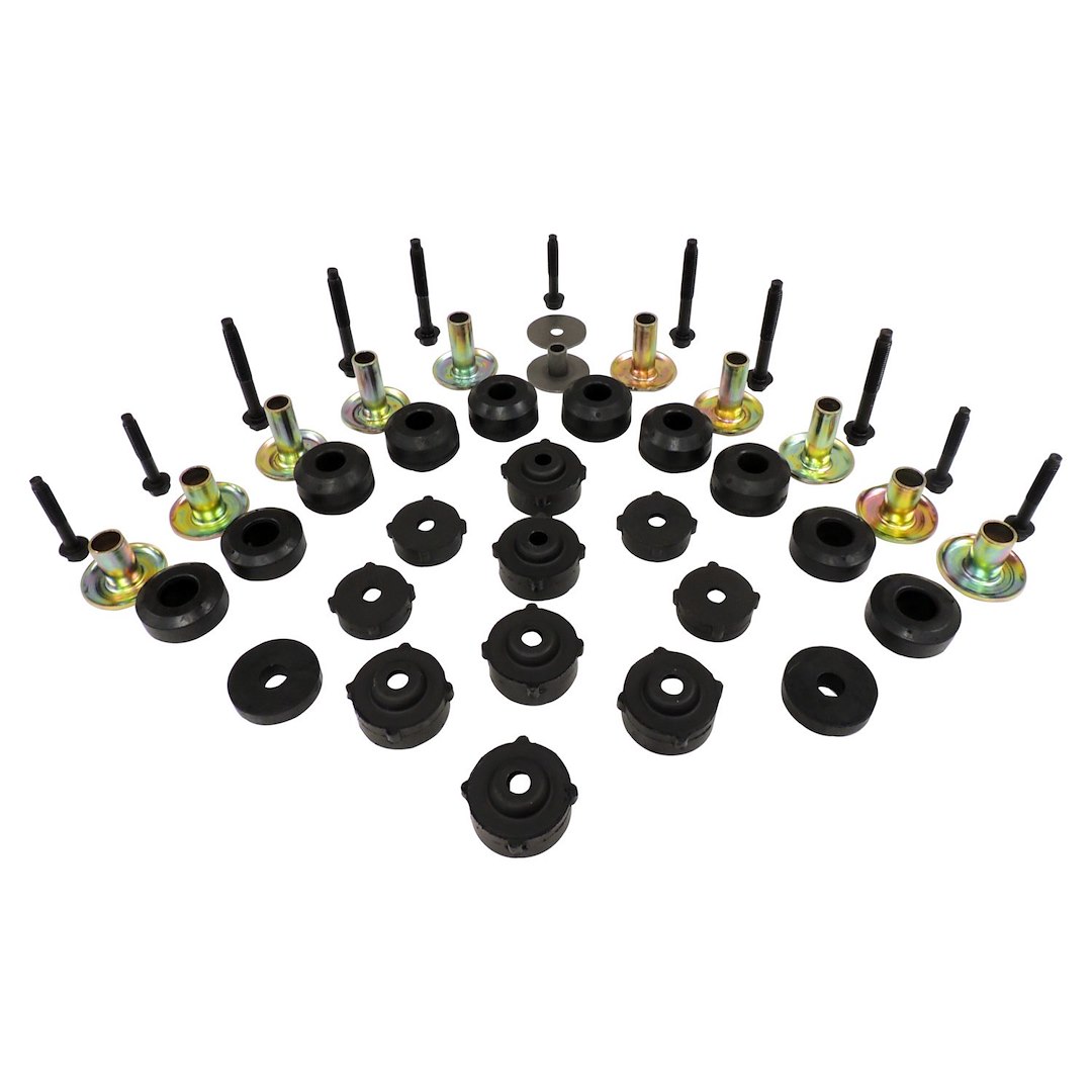 Crown Automotive Body Mount Bushings, Black, Rubber – 52002723MK