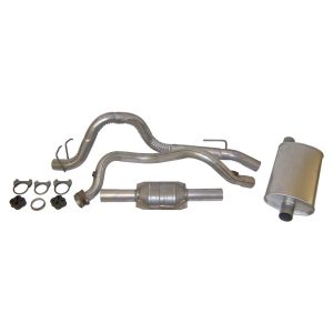 Crown Automotive Exhaust System Kit, Exhaust System Kit DPF Cat Back System, Steel, With Muffler, Single Exhaust with Single Exit – 52018176K