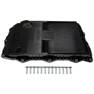 Crown Automotive Auto Trans Oil Pan, 845RE/ 850RE, Black, Plastic/ Silicone, Without Drain Plug – 52854834AB