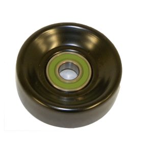 Crown Automotive Drive Belt Idler Pulley, Single Belt, 3.55 Inch Diameter, Black, Steel – 53002905