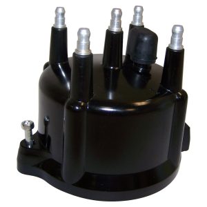 Crown Automotive Distributor Cap, Bolts Down, Male Post, Black – 53006152