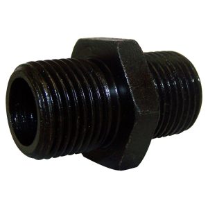 Crown Automotive Oil Filter Adapter, Direct Replacement for Mopar 53007563 and 53007564, 11/16 – 16 Inch Thread, Black, Steel, Single – 53007563AB