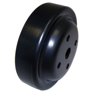 Crown Automotive Water Pump Pulley, Smooth, 4.57 Inch Diameter, Black, Steel – 53010309