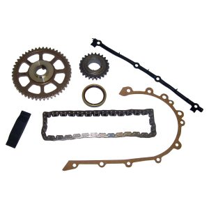 Crown Automotive Timing Gear Set, Non Adjustable, With Sprockets/ Chain/ Guide/ Gaskets – 53020444KL