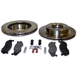 Crown Automotive Brake Kit, Semi-Metallic Brake Pads, With Rotors/ Brake Pads/ Bushings/ Pins/ Springs/ 5-BOLT Flange Mounting – 5363421RK